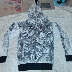 Graffiti/Art Designed Fearless Zip up Hoodie